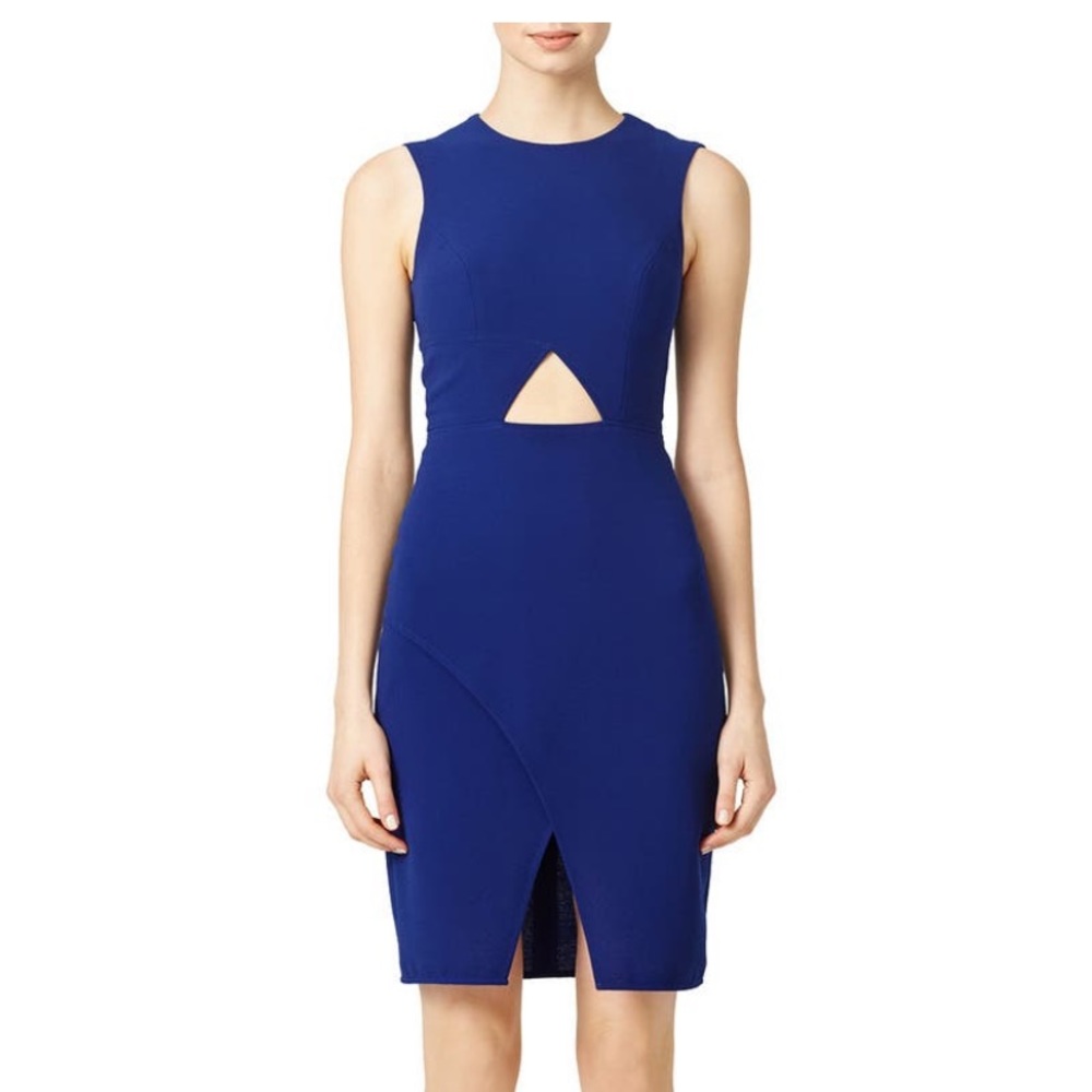 BCBG cobalt oblique dress